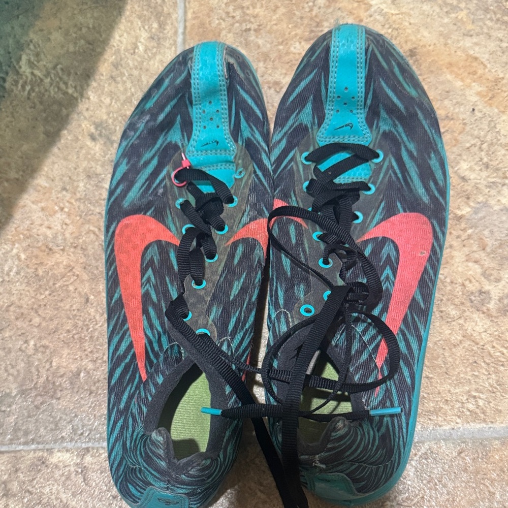 Nike Black and Teal Running Shoes
